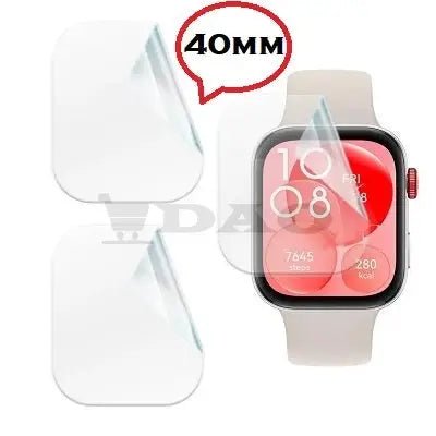 Set 3 folii silicon DAO, 40mm, transparente, anti - pete, hidrofobe - DAO Shop