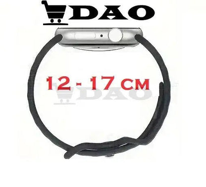 Set 5 curele sport din silicon compatibile Apple Seriile SE/10/9/Ultra/8/7/6/5/4/3, 12 - 17cm, lavabile, 5 culori - DAO Shop
